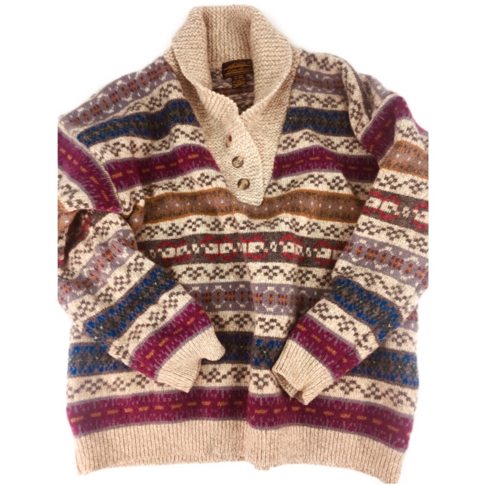 Vintage Eddie Bauer Wool SZ L Sweater
